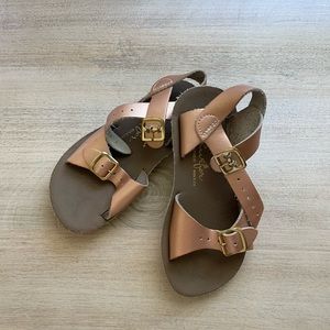 Sun-San Surfer H&L Rose Gold Little Kids Sandals